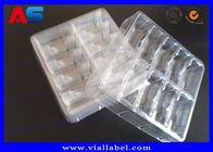 Фармацевтический пластиковый волдырь упаковывая для стероидной стеклянной пробирки пробирок 3пкс 2мЛ/10пкс 2мл + 10мл